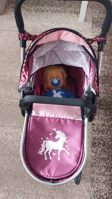 Cărucior pt păppusă și păpușă ciciobello