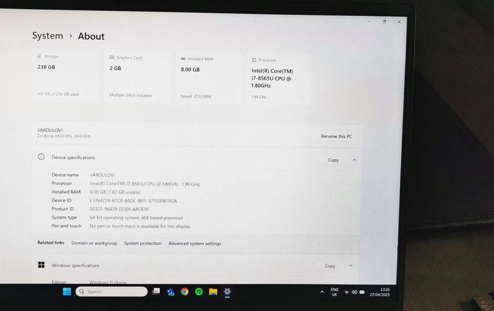 Asus Zenbook UX433F