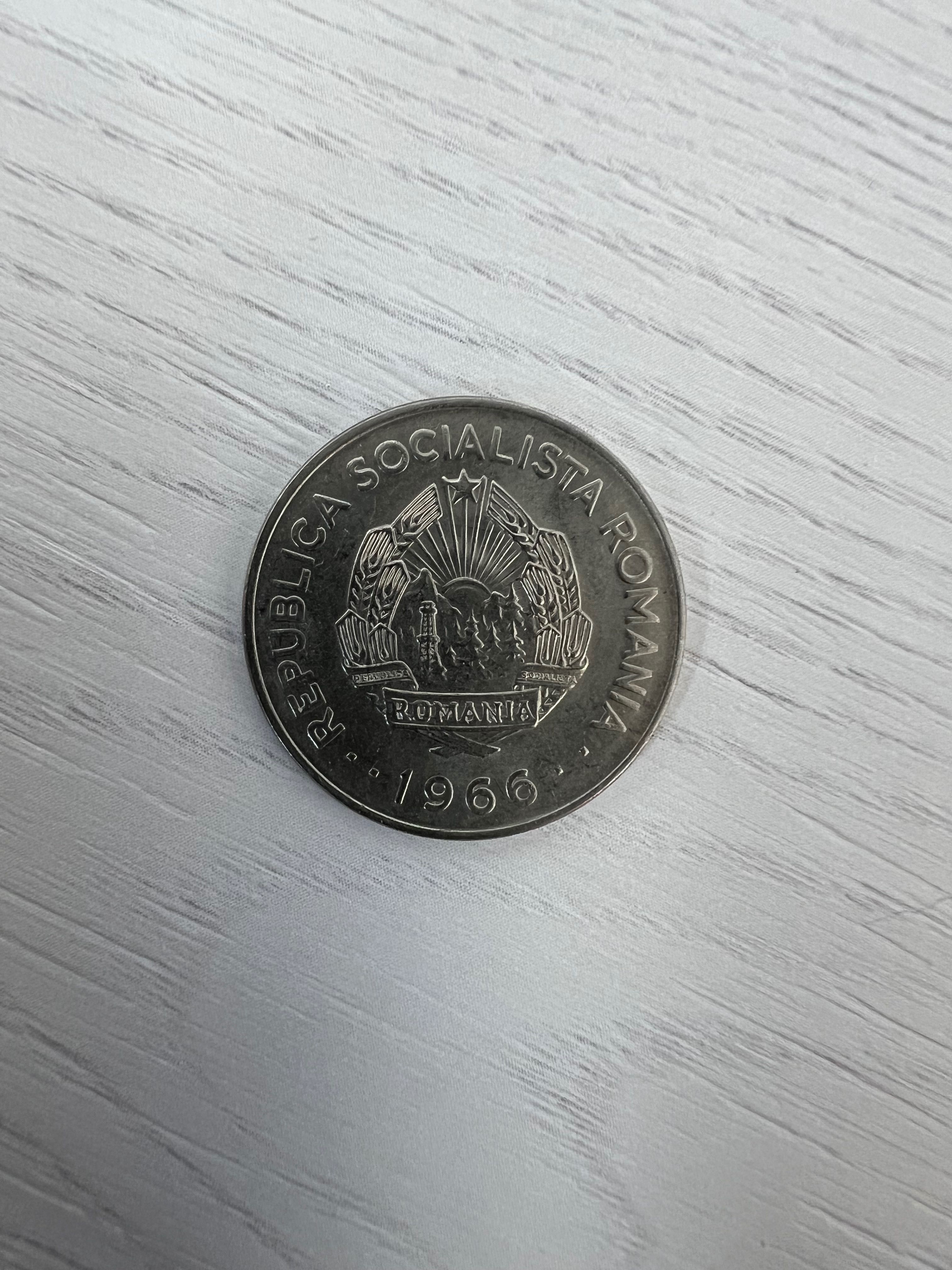 Moneda 1 Leu Republica Socialista Romana 1966
