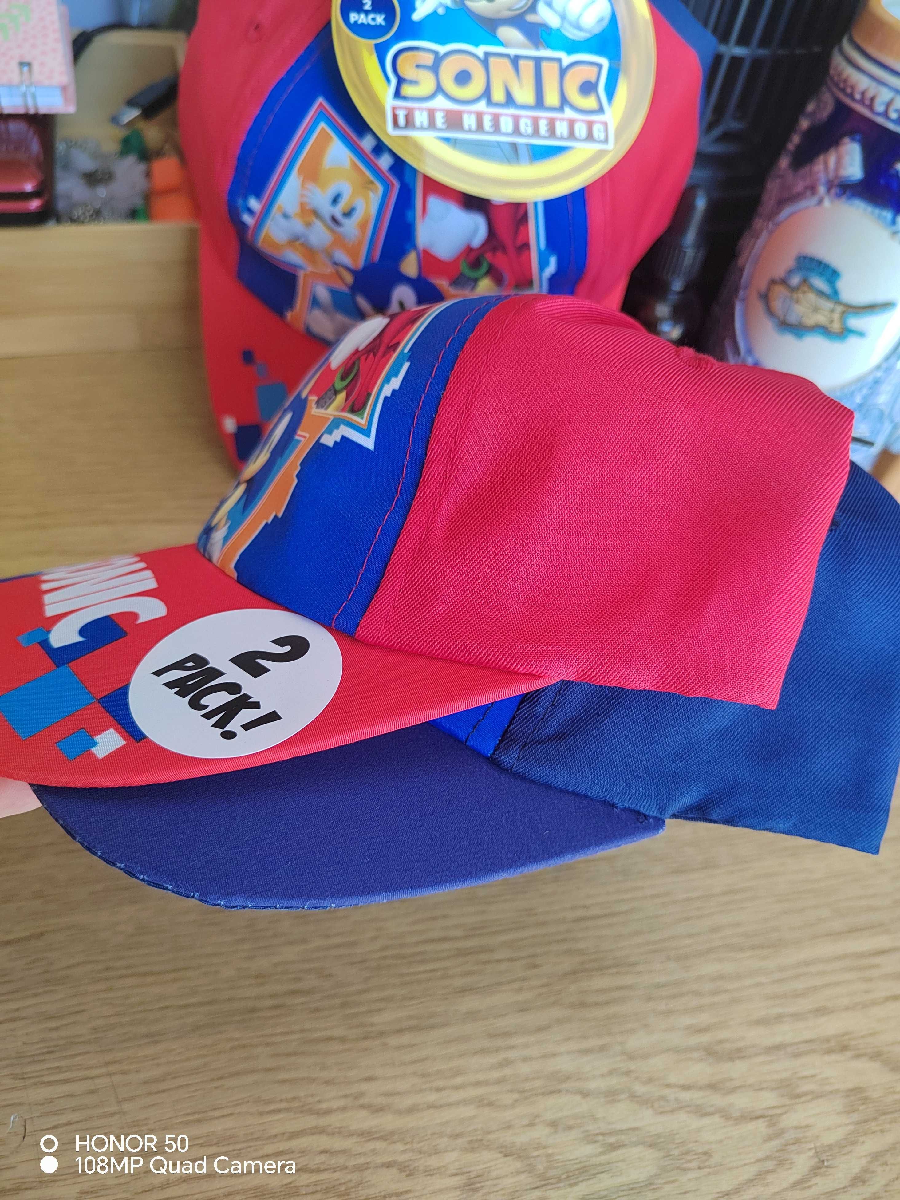 Stitch и Sonic Детски шапки в комплект от 2бр.