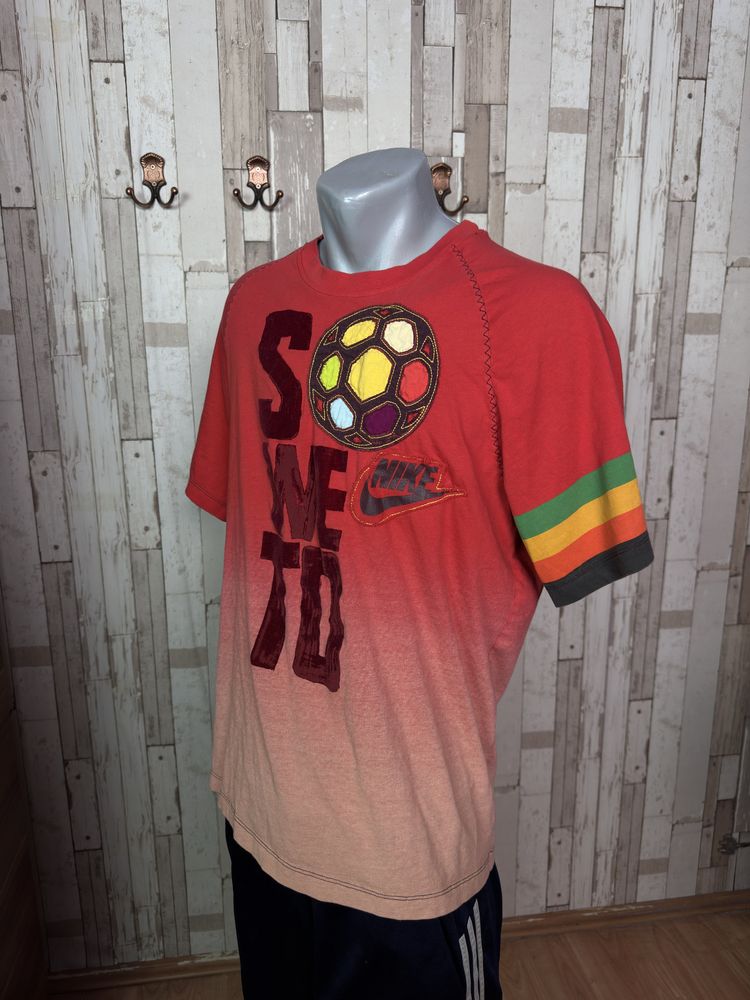 Tricou Tee T-shirt distressed Nike Vintage rare SoWeTo football bumbac