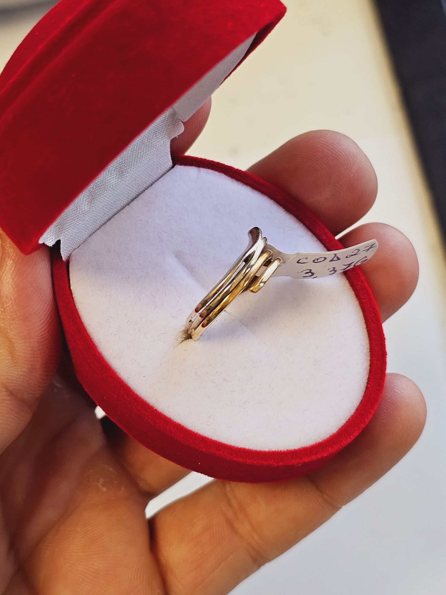 Vand inel din aur 14 k 3.37 g