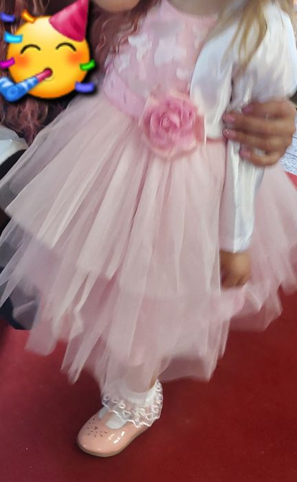 Официална рокля с болеро р.2-3г.