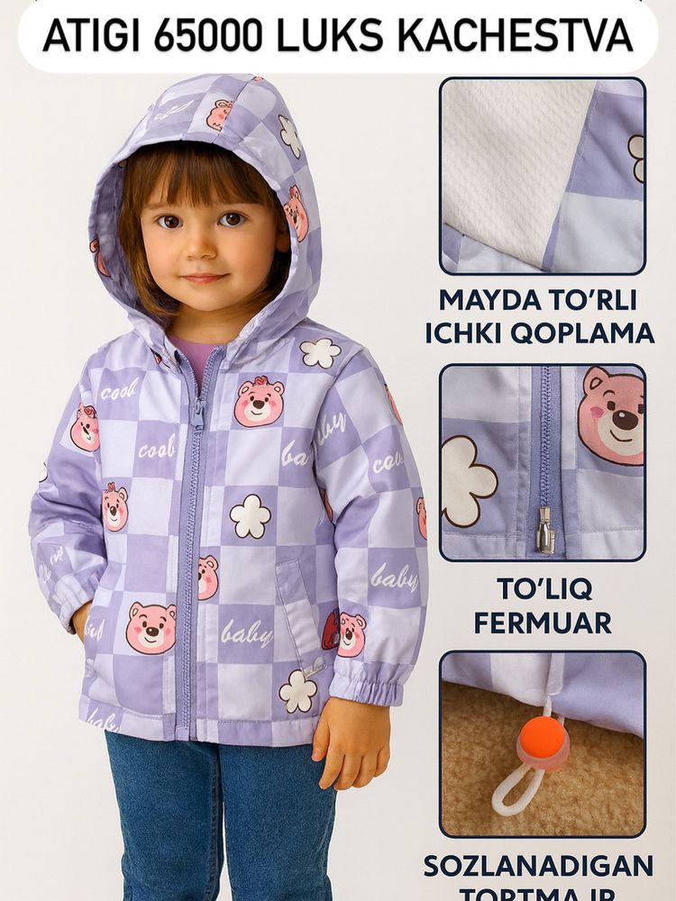 Bolalar uchun kuzgi va bohorgi vetrovka,Bolalar kastyumi