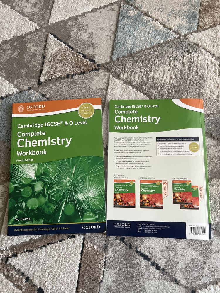 Книга по химии ( cambridge igcse chemistry workbook, 4th edition)