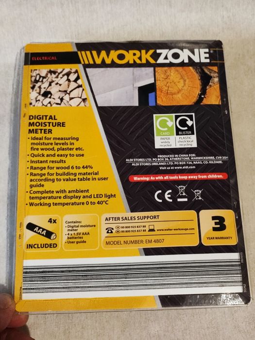 Aparat măsurare umiditate Workzone EM4807 nou sigilat