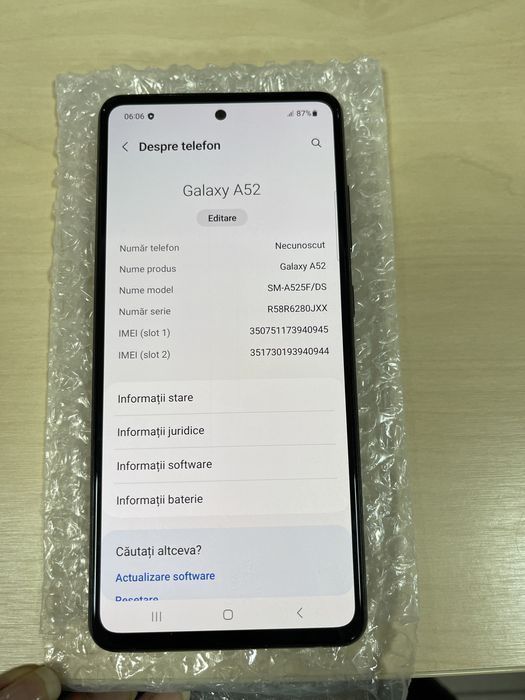 Samsung Galaxy A52 128GB Black ID-xvi634