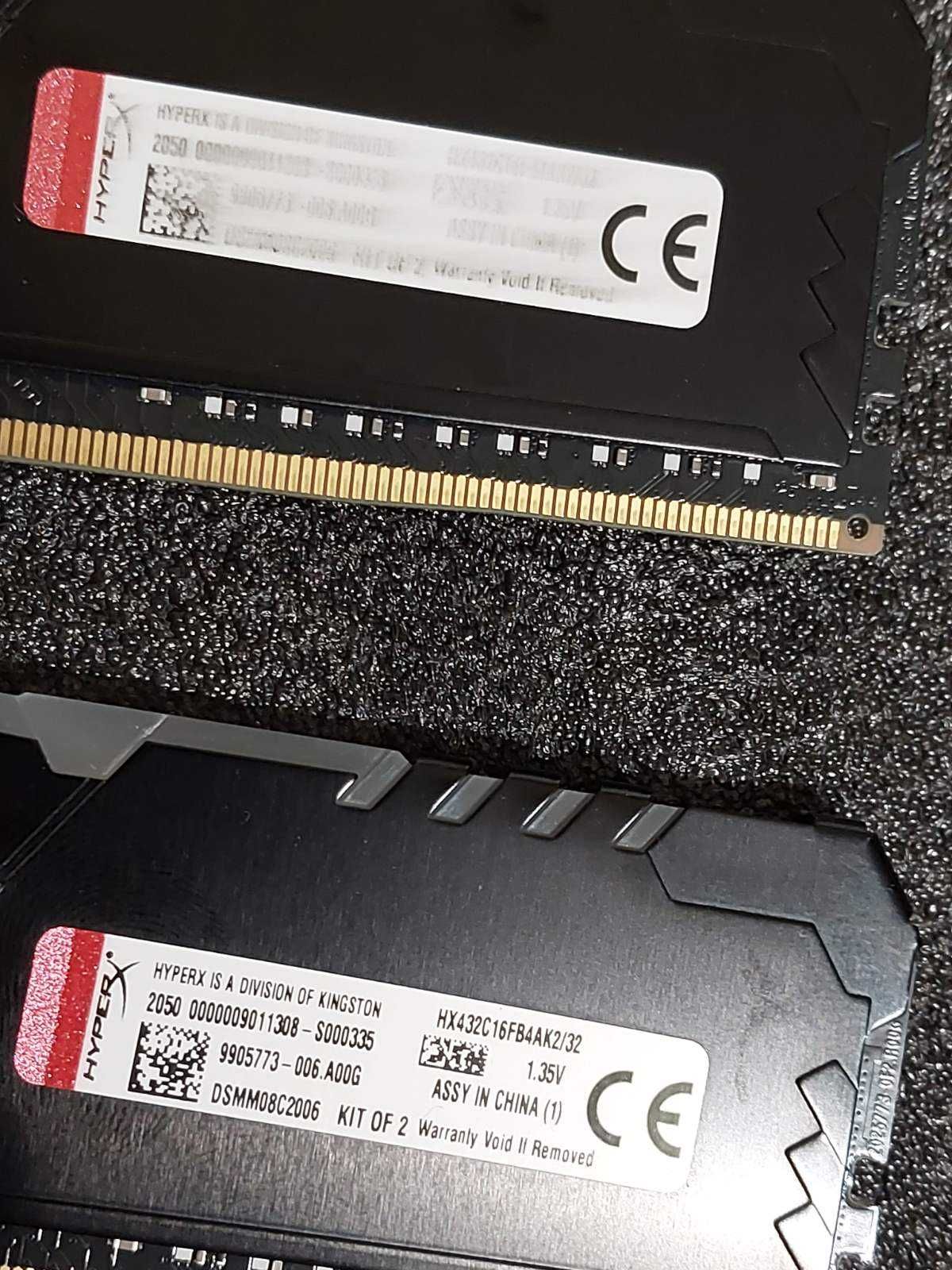 32GB DDR4 - G.SKill, HyperX, Corsair, 3200Mhz, CL16, RGB