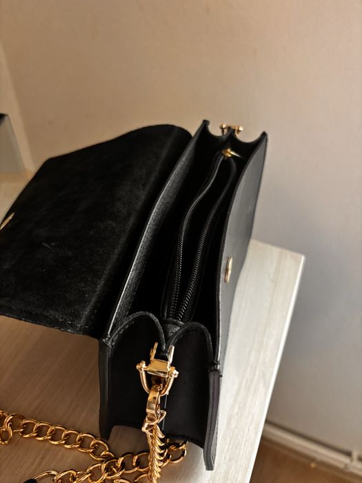 Geanta din piele snake print