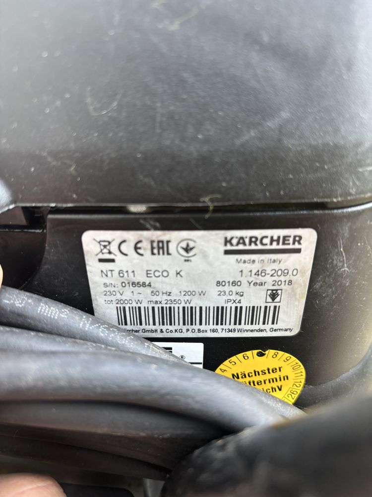Aspirator profesional Karcher nt 611 eco k