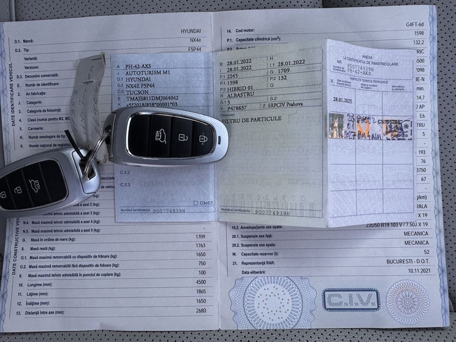 Hyundai Tucson 1.6 Full hybrid 4x4 2022 usor avariat