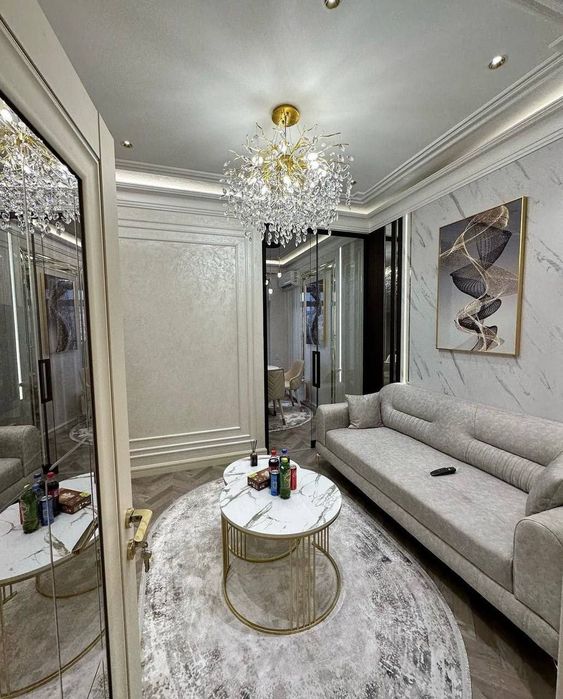 Сдается 2х ком квартира в новостройке, ор-р: м-в Ойбек, 55м²