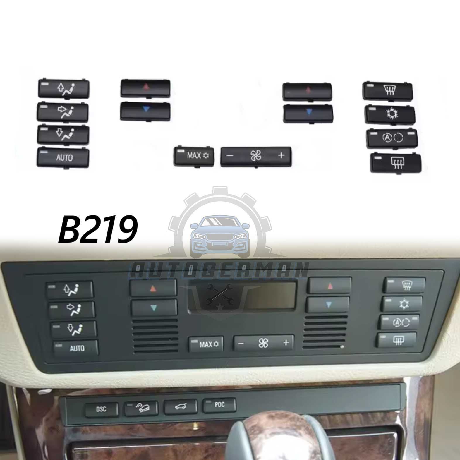 BMW E39/E53 Бутони за климатик 14бр 5 серия Х5 климатроник парно нови
