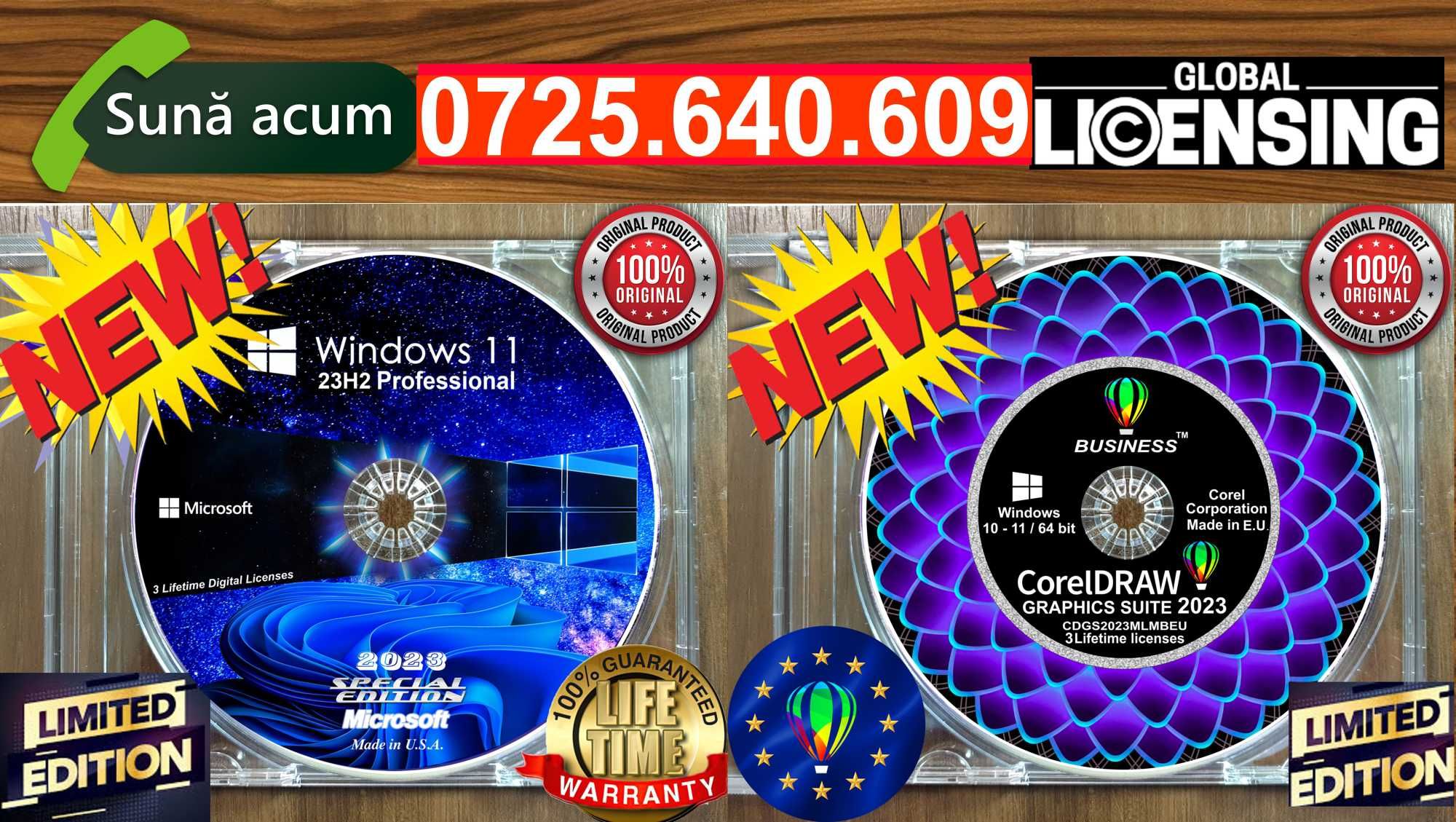 CorelDRAW BUSINESS 2023- 3 Lifetime Lic.-Acces Update & Aplicatii Free