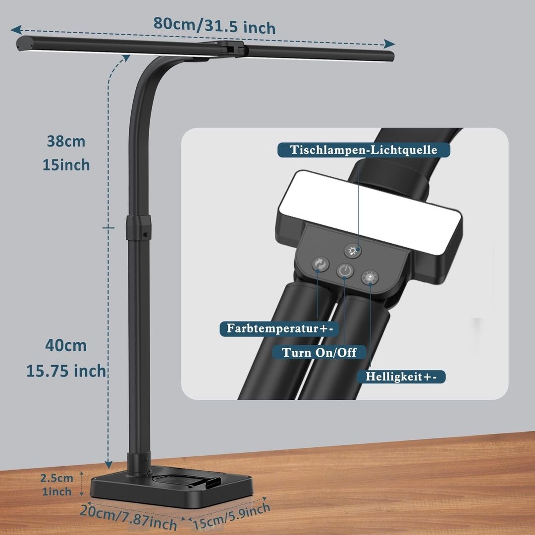 Lampa de birou cu lumina ajustabila