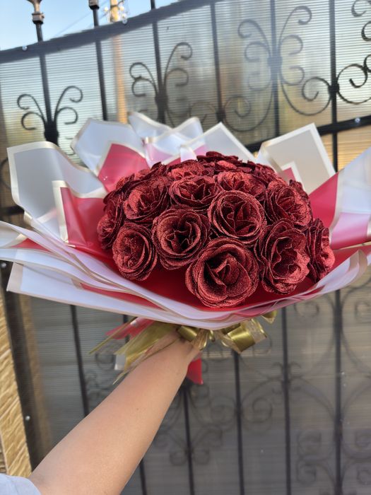 Buchet trandafiri din sapun