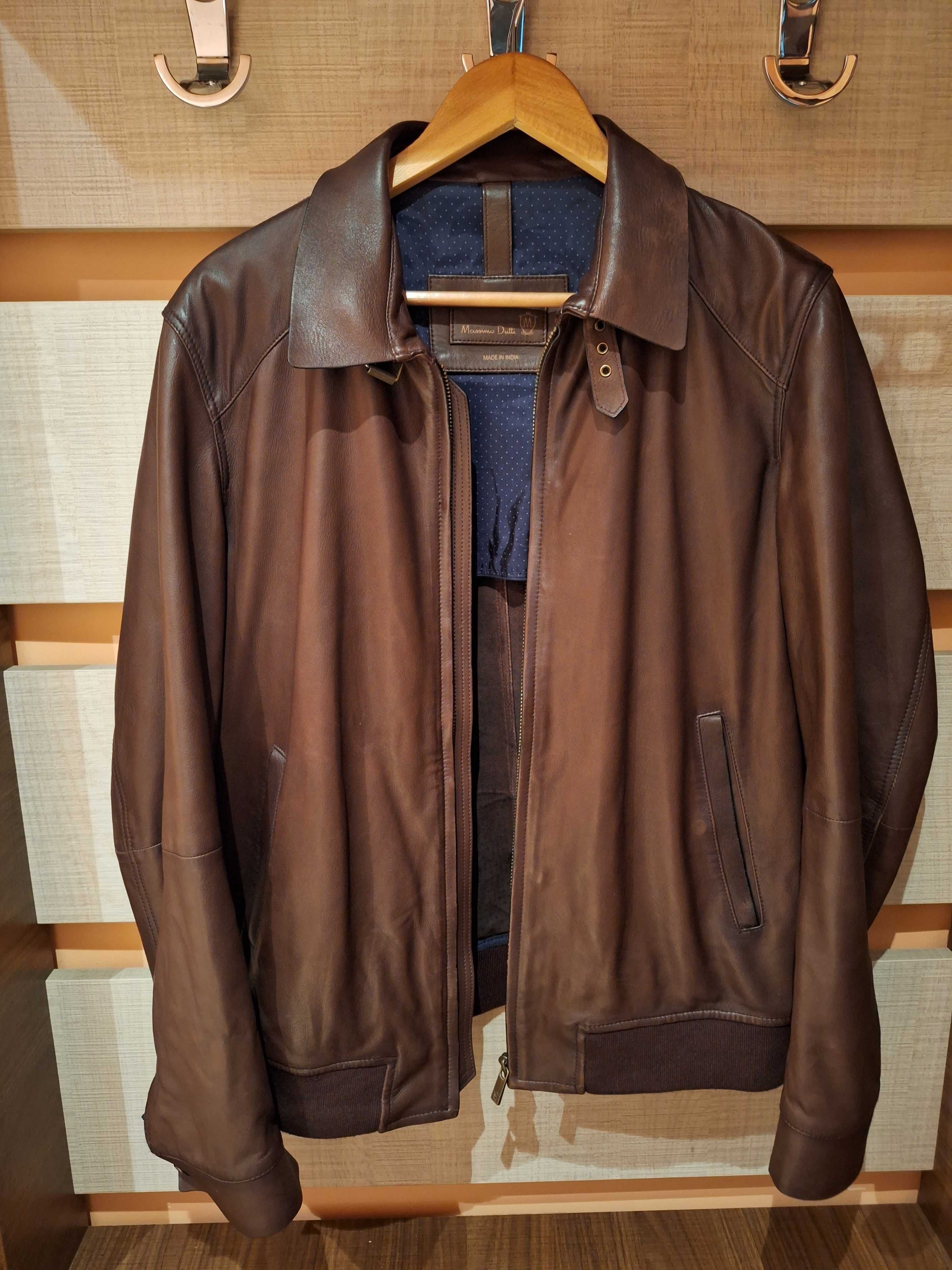 Кожено яке Massimo Dutti размер L