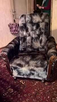 Мека мебел - Разтегателен диван + два фотьойла