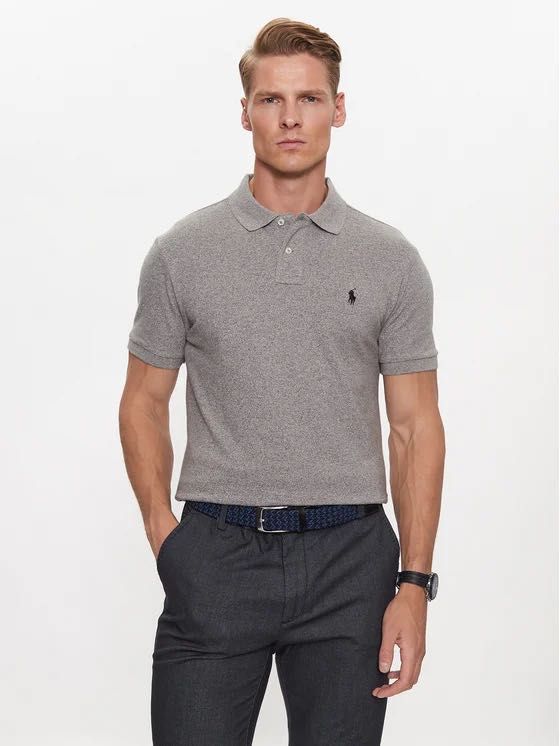 Ralph Lauren мъжка сива тениска с яка