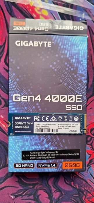 Ssd M2 Gigabyte 4000e 250GB Garanție Vexio
