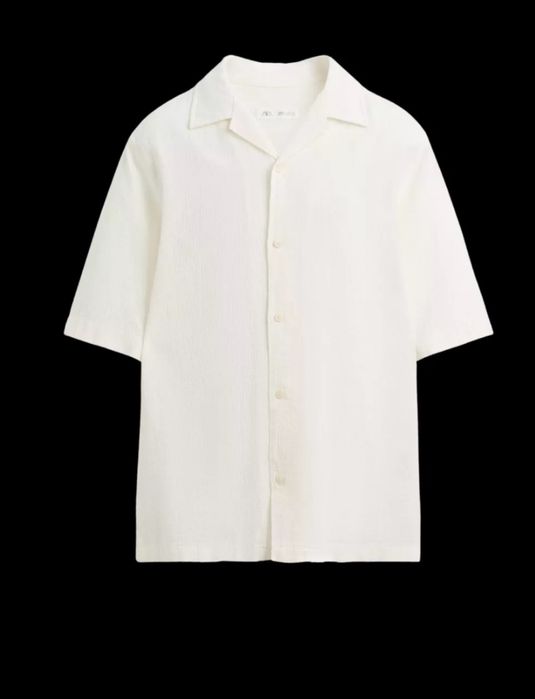 УСТРИНО-БЕЛЫЙ Стильная повседневная рубашка ZARA