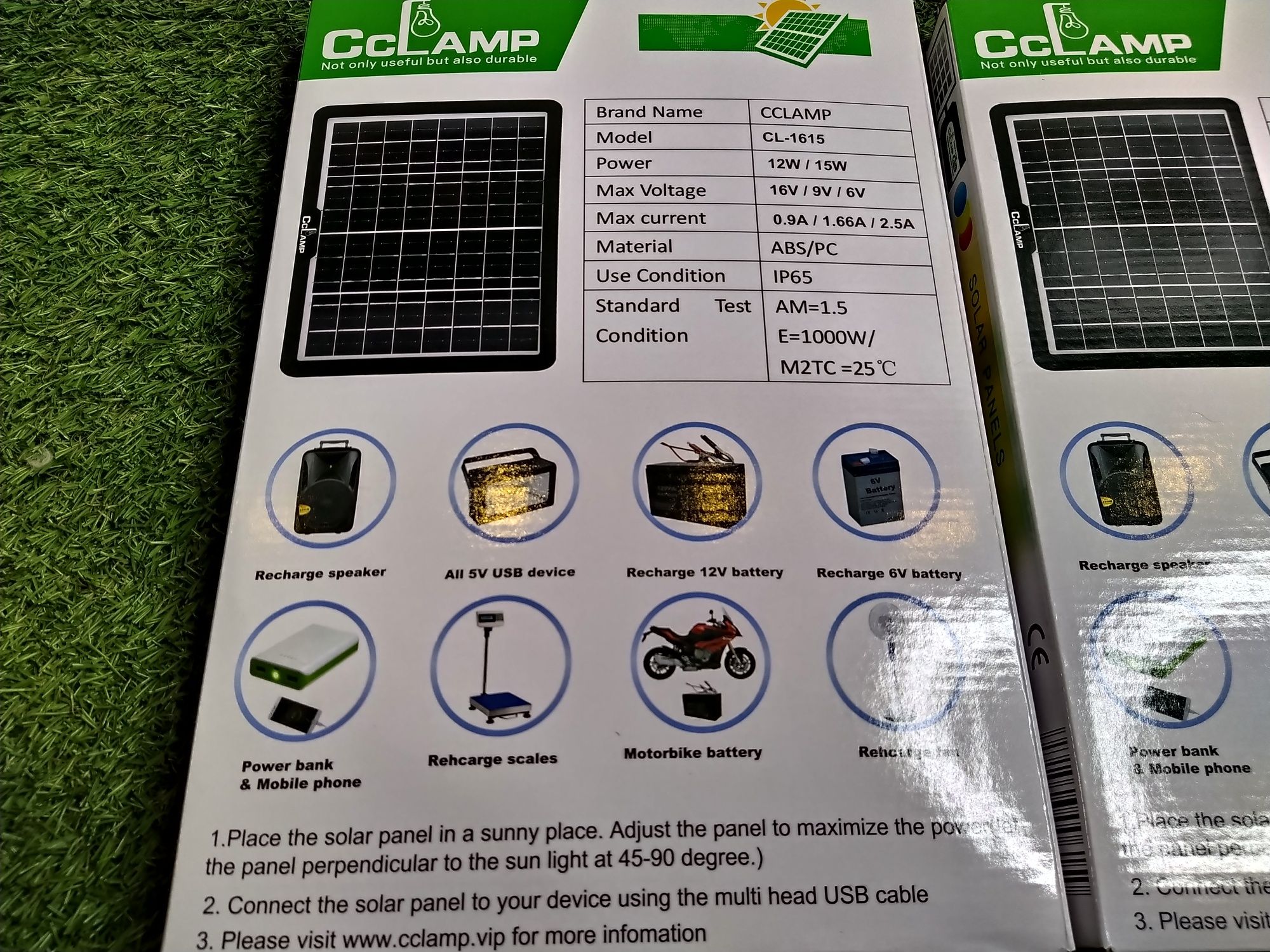 Panou solar portabil pentru incarcare dispozitive sau acumulatori 15W