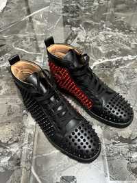 Christian Louboutin Black and Red Pompei 44