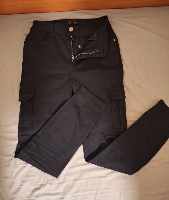 Черен панталон с джобове, LCW