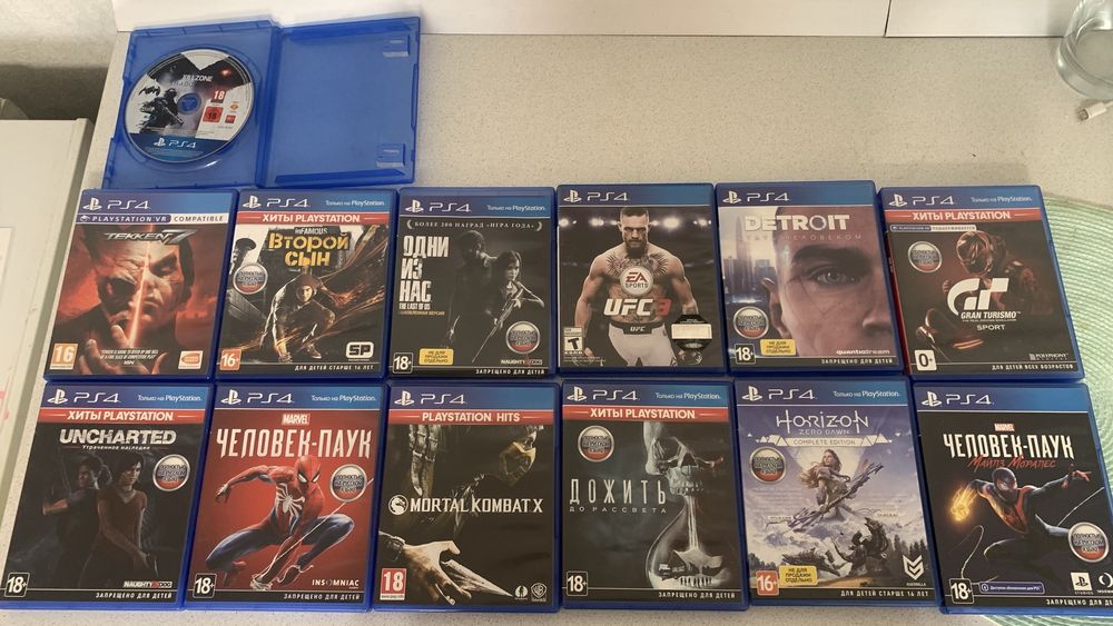 Коллекция игр на PS4 - Tekken 7, Spider-Man, Horizon, Detroit и др.