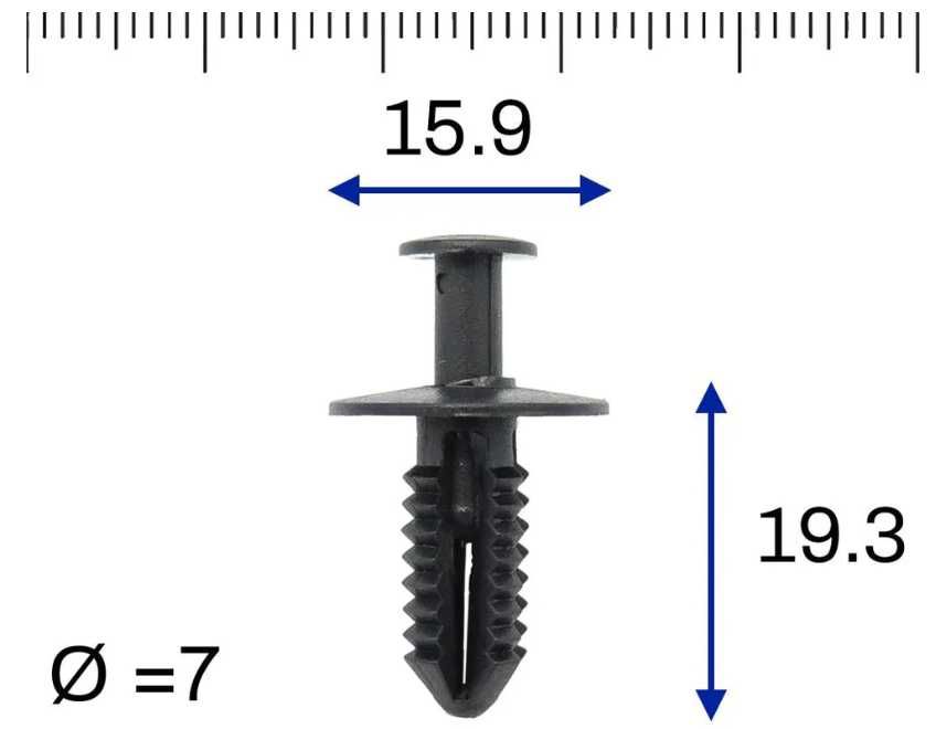 Клипс Mercedes – A124 /990/ 0492 (OEM номер)