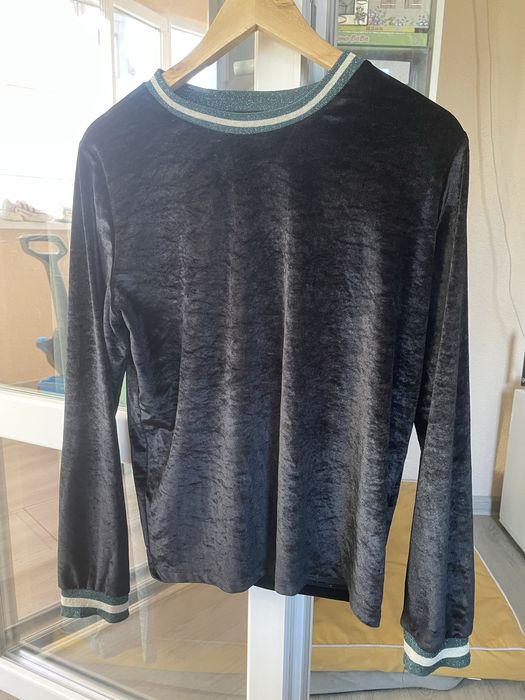 Кадифена блуза в размер Л