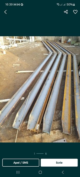 Vând structura 7x30 din profile metalice IPE 140 cu teava