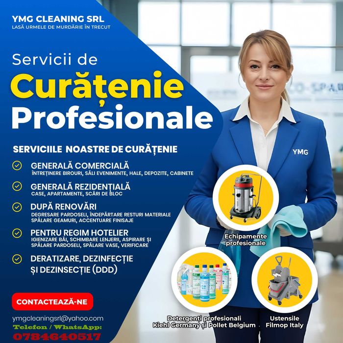 Servicii profesionale de curățenie & DDD