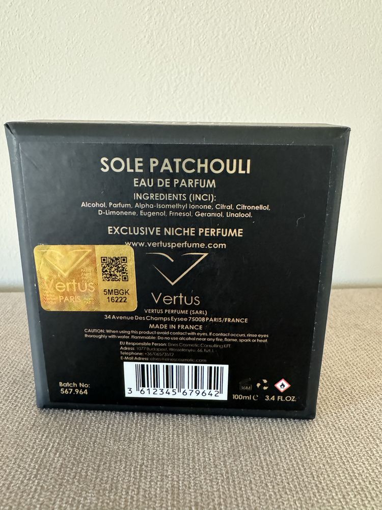 Парфюм Vertus Sole Patchouli