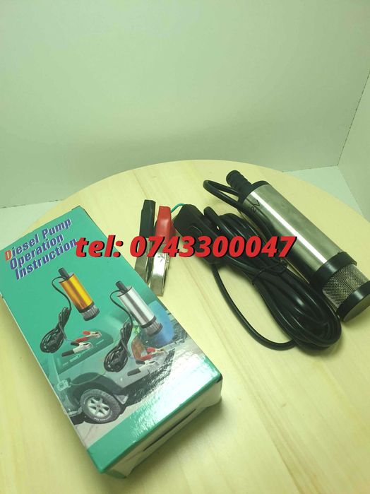 Pompa Submersibila Transfer Orice Lichid Vin Motorina 12lminut 12v