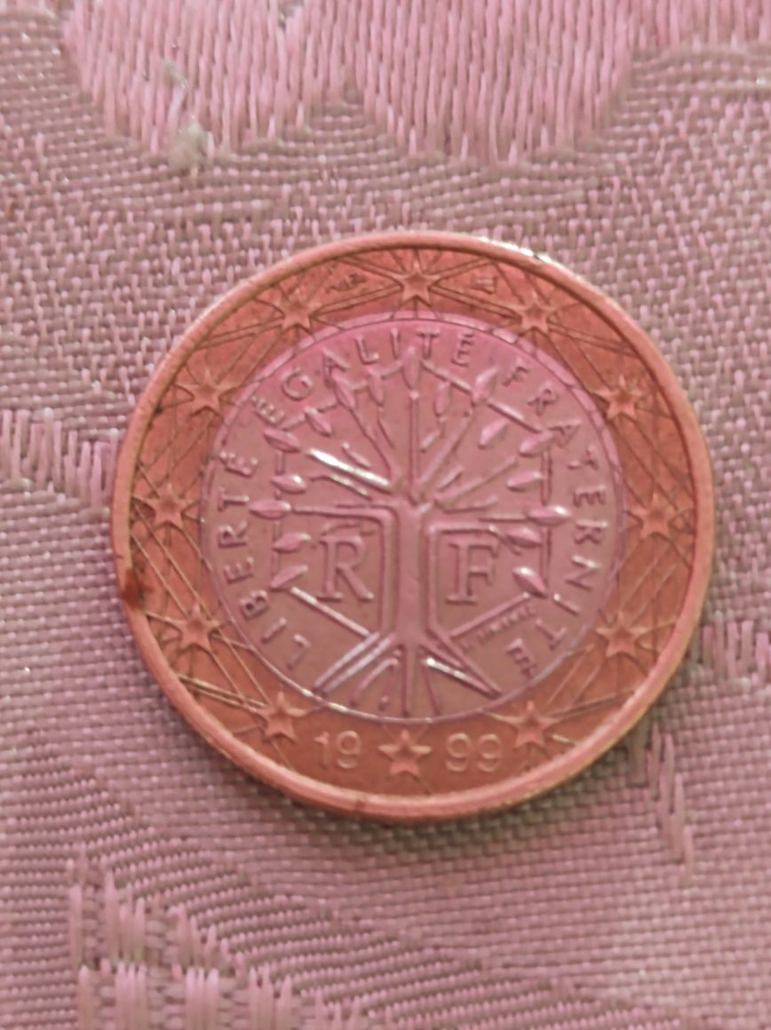1 евро Франция 1999г за ценители и колекционери.