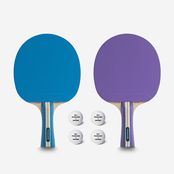 Set 2 Palete Ttr 130 Spin 4* Ittf - produs resigilat Decathlon