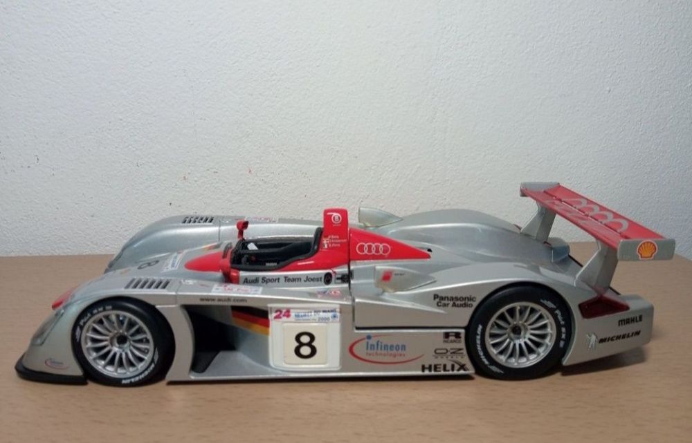 Audi R8 lemans maisto scara 1:18