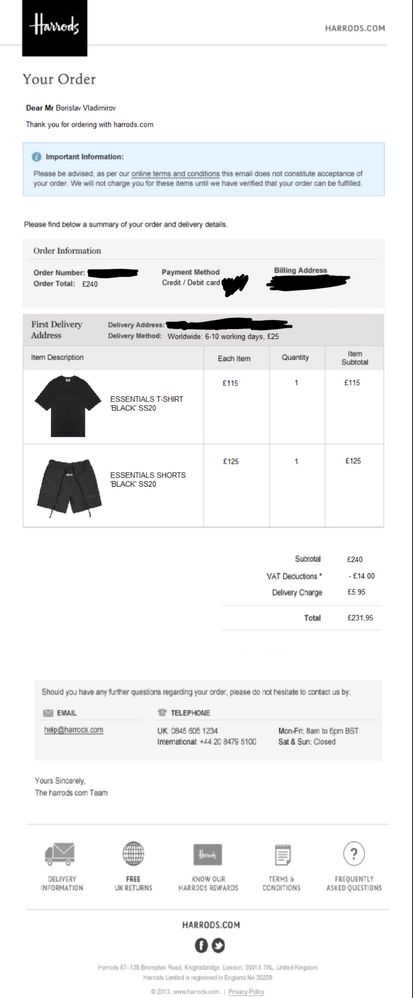 Essentials FOG T-shirt