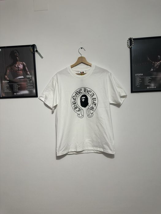 Tricou bape x chrome hearts
