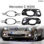 Решетки халогени хром лайсни предна броня Mercedes C W204 мерцедес ц