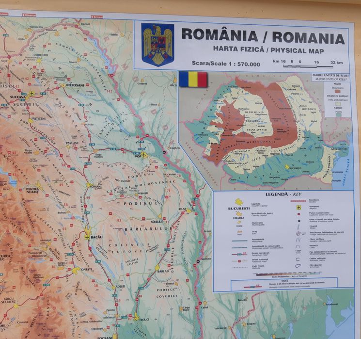 Harta Rominiei .