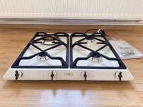 Plita incorporabila Smeg Coloniale SRV864POGH, Gaz, Crem