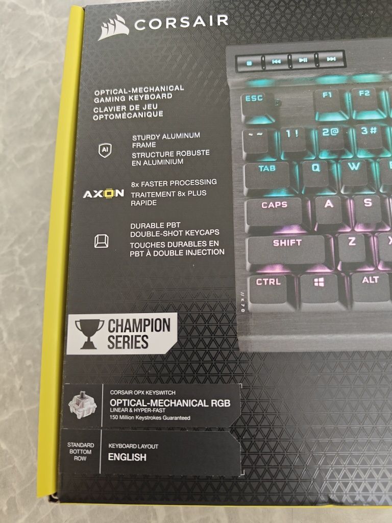 Клавиатура Corsair K70 RGB TKL Champion Series