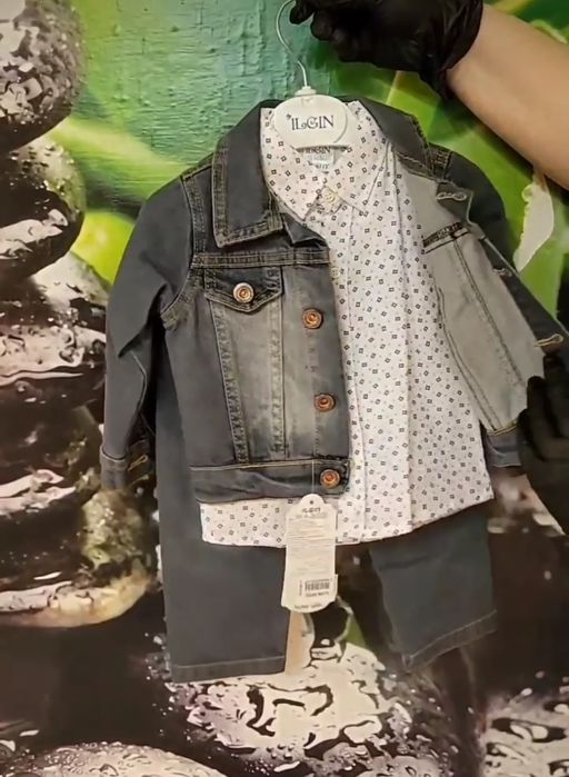 Детский джинсовый комплект/костюм