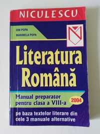 literatura romana Manual preparator pentru clasa a VIII-a Ed.Niculescu