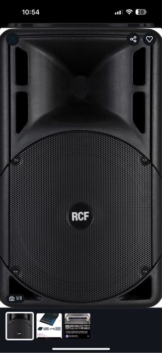 Vand sistem audio complet RCF, dj, nunti. 4 boxe rcf