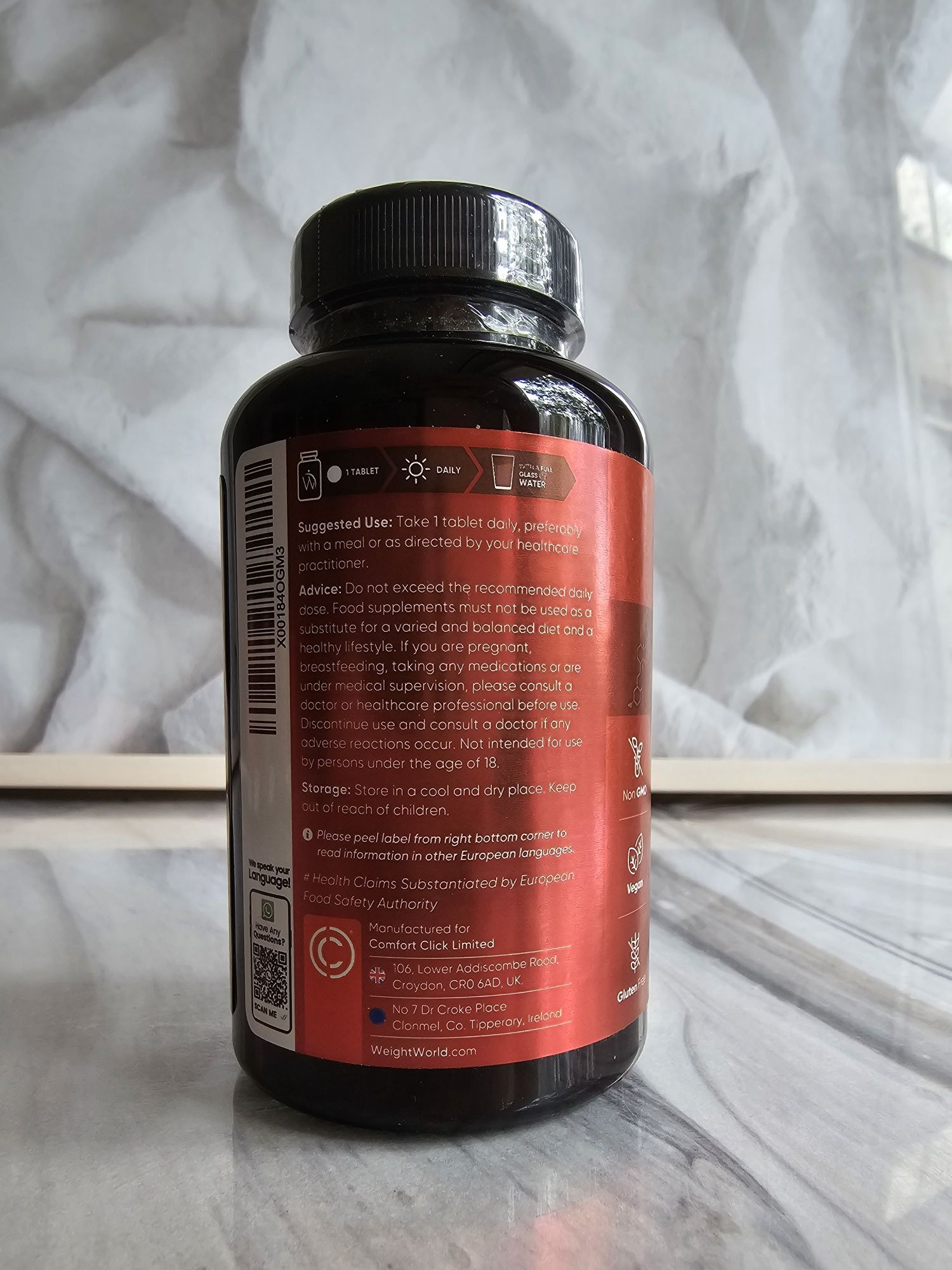 Vitamina B Complex + C B1 6 9 12 WeightWorld UK 365 doze - Nou sigilat
