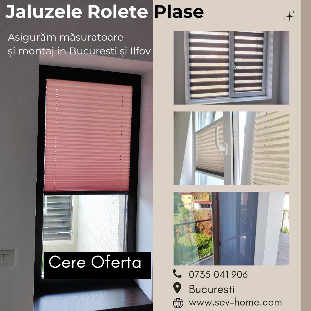 Jaluzele Rolete Plase la comanda București