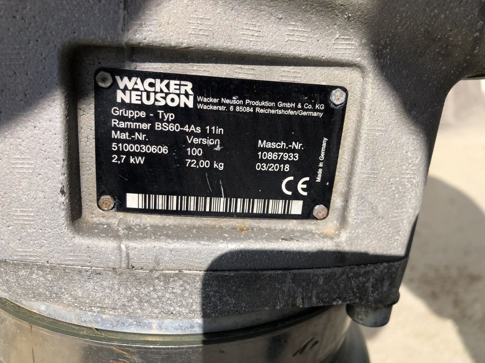 Mai compactor Wacker Neuson BS 60